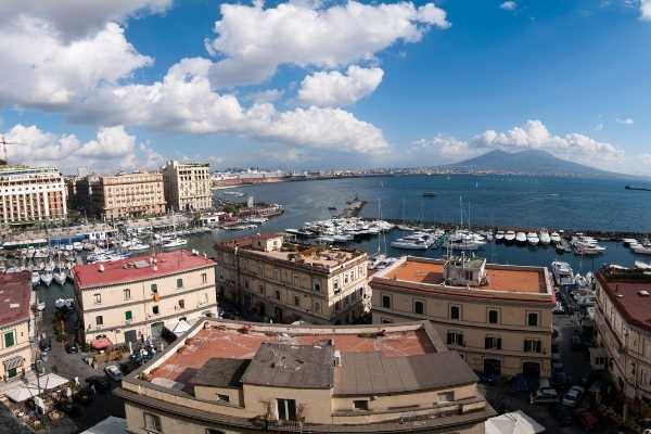 overlooking the Bay of Naples