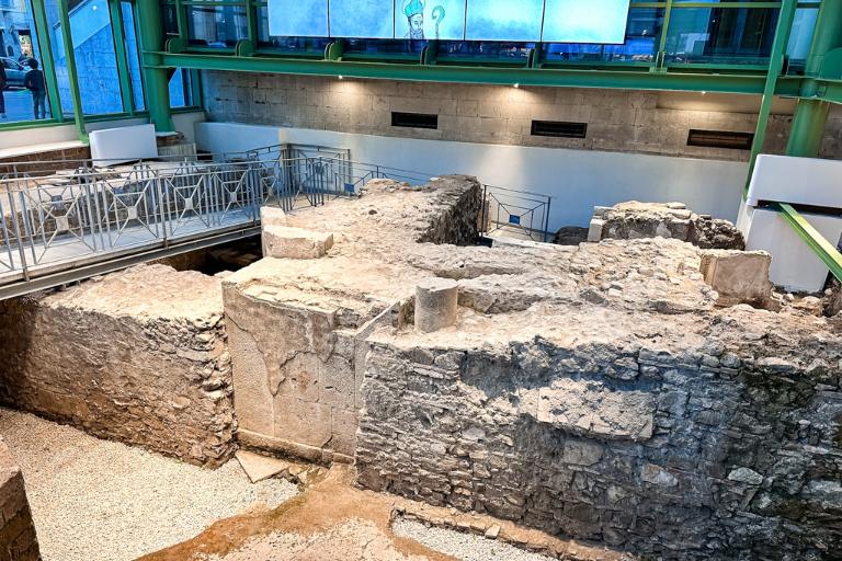 Remnants of Roman ruins in Benevento
