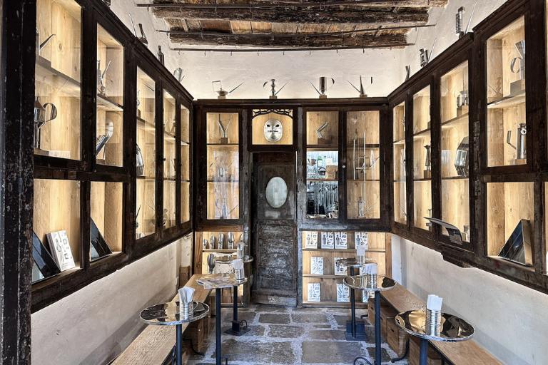 Italy Travel Tips 6 Inside of a coffee shop in Palermo Sicily which used to be a former metal shop